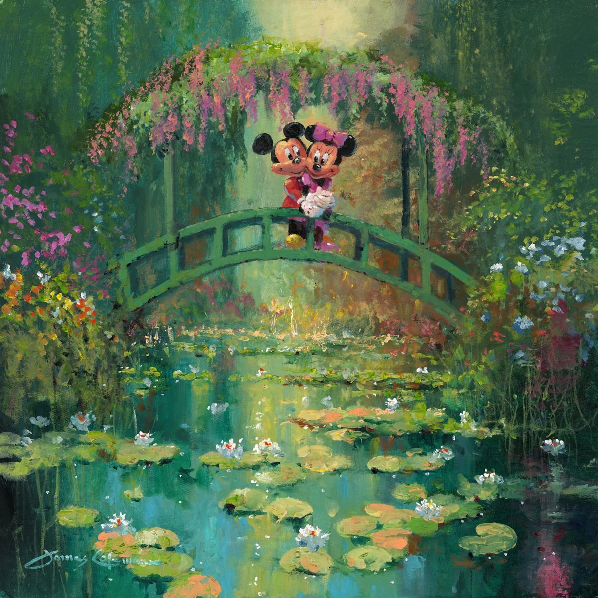 Mickey+And+Minnie+at+Giverny+
